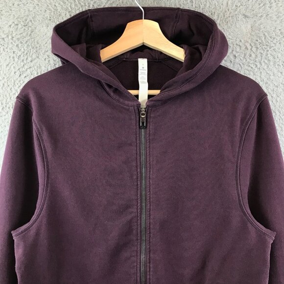 Lululemon  Plum Zip-Up Hoodie Jacket S Cotton Blend men's - Picture 3 of 11